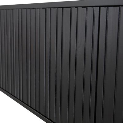 WOOOD NEW GRAVURE TV-bänk 100 cm i svart furu