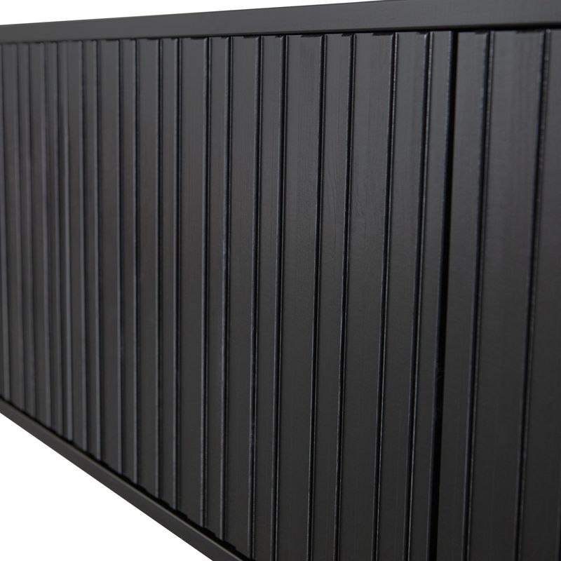 WOOOD NEW GRAVURE TV-bänk 100 cm i svart furu