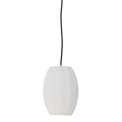 Bloomingville Pica Taklampa, Vit, Polyester, Ø21xH28 cm