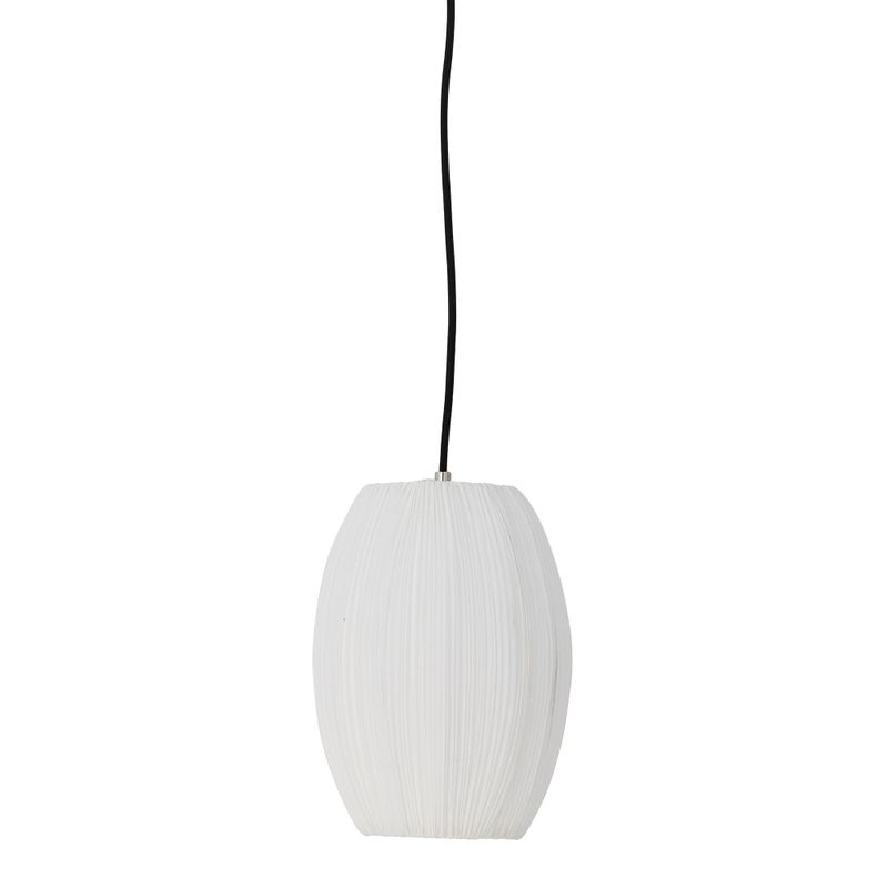 Bloomingville Pica Taklampa, Vit, Polyester, Ø21xH28 cm
