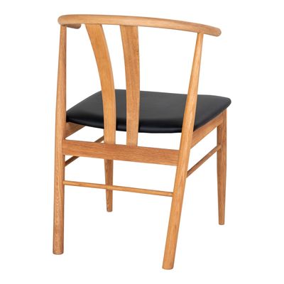 House Nordic Artenara Matstol Naturell/Svart 2-pack