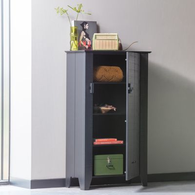 WOOOD Gijs Bondeskåp Svart Besågat Grenen [FSC]