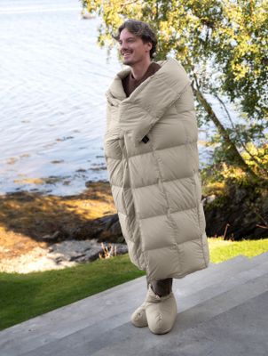 Høie Skumring dunpläd beige 130x170 cm