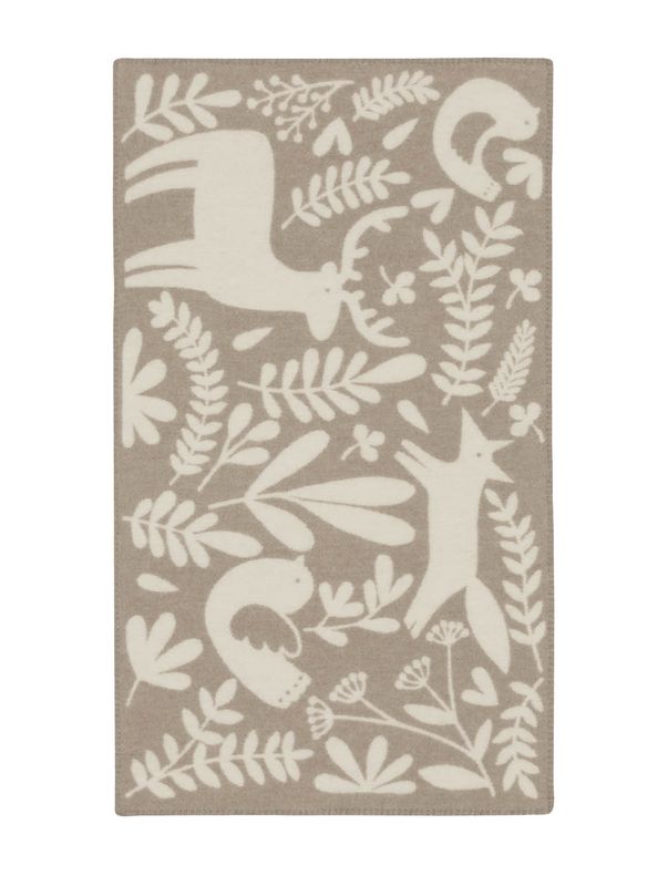Høie Skattekammer ullpläd barn beige 100x130 cm