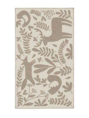 Høie Skattekammer ullpläd barn beige 100x130 cm