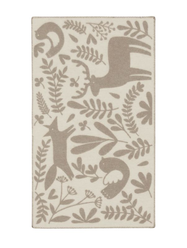 Høie Skattekammer ullpläd barn beige 100x130 cm