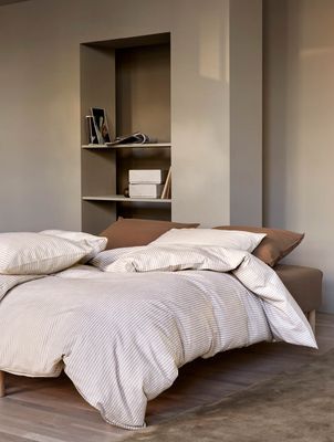 Høie Slumre påslakanset karamellbrun 150x210 cm 2 delar