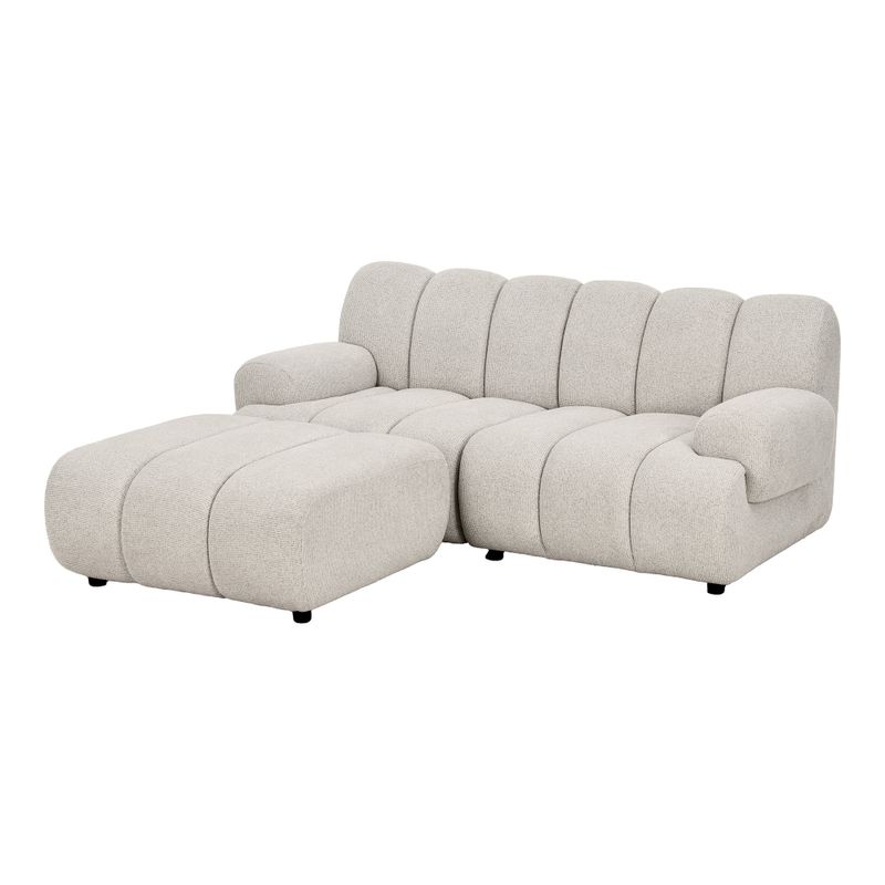 House Nordic Taza 2.5 sits modulsoffa med puff Sand