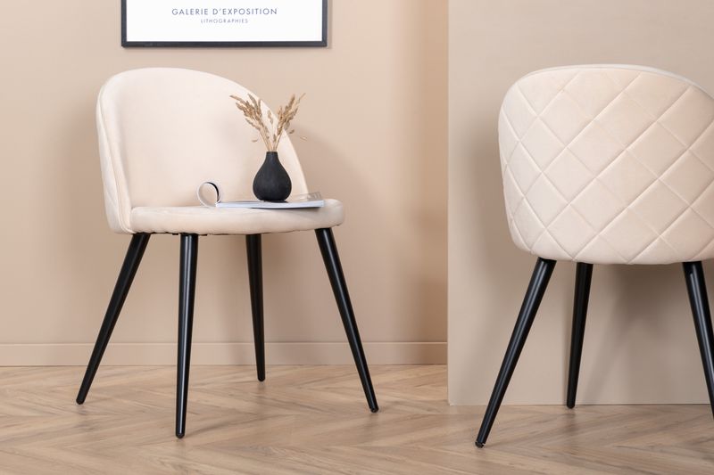 Venture Home Velvet Matstol 2-pack