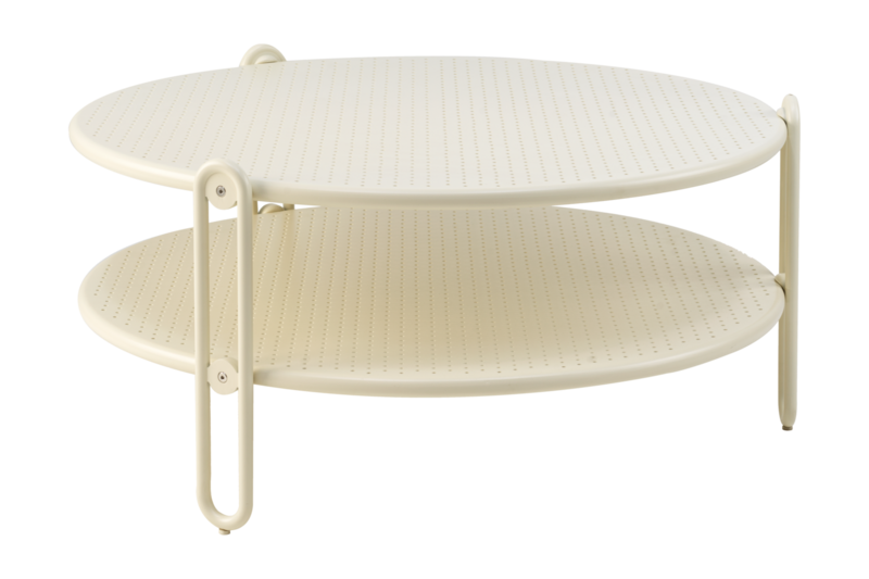 Brafab Blixt Soffbord 85 cm Pearl White