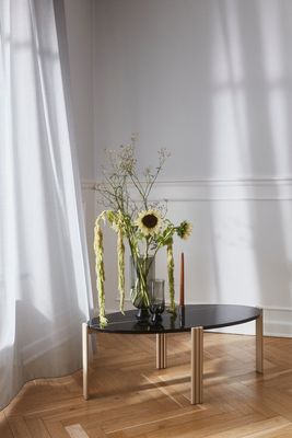 AYTM Tribus Soffbord Light Sand, Svart 92.4x35 cm