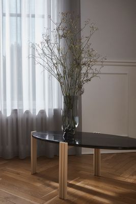 AYTM Tribus Soffbord Light Sand, Svart 92.4x35 cm