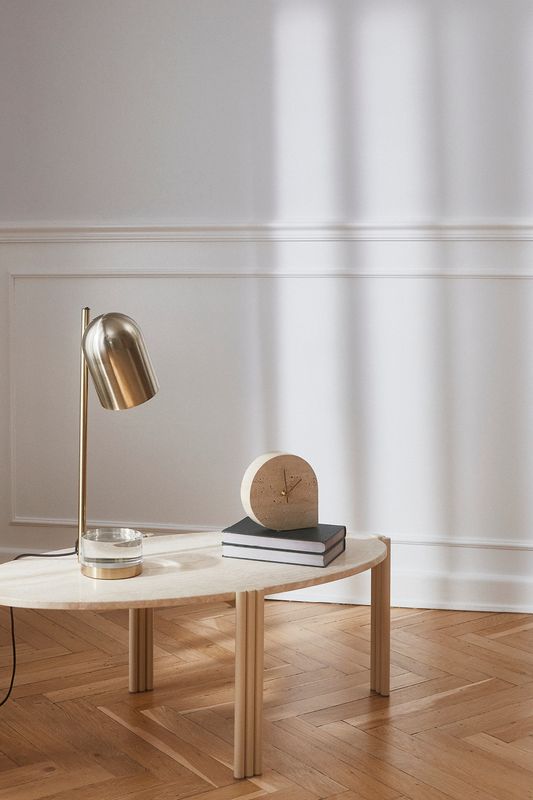 AYTM Luceo Bordslampa Guld, Klar Ø12 cm