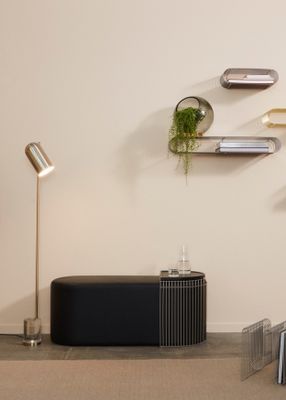 AYTM Luceo Golvlampa Guld, Klar Ø12 cm