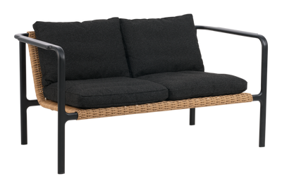 Brafab Motty 2-sits soffa svart / Teddy black