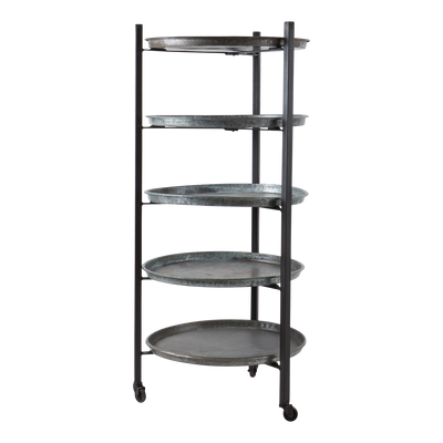 Affari of Sweden TREASURE Hylla, Svart/brun 60x125 cm