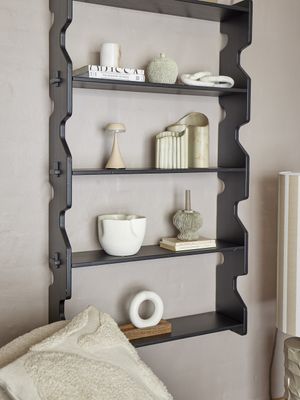 Bloomingville Savoya hylla i svart granträ