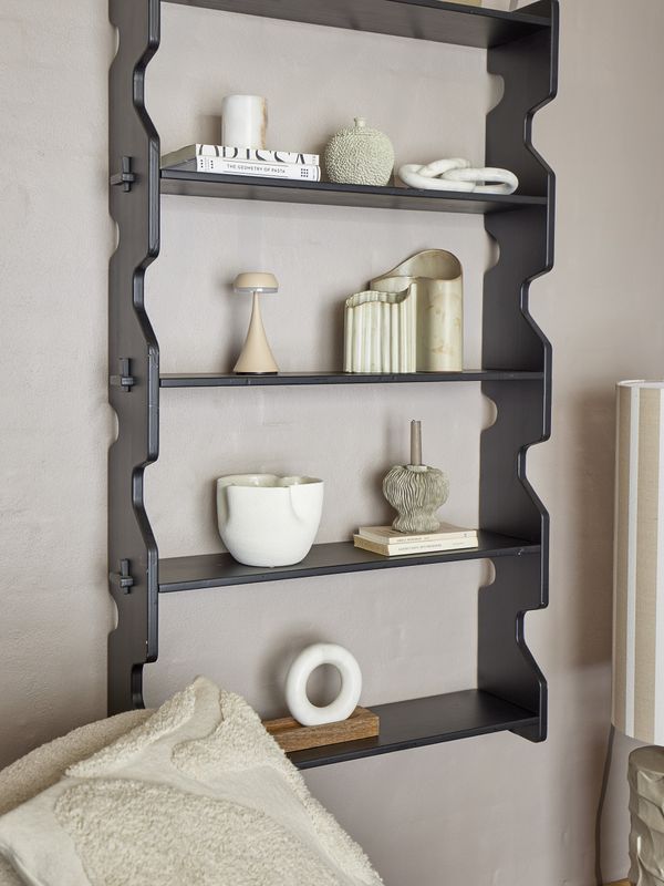 Bloomingville Savoya hylla i svart granträ