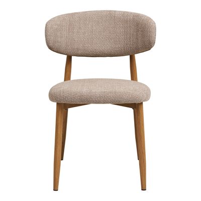 House Nordic Levanto Matstol Sand / Naturell 2-pack
