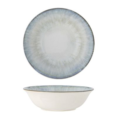 Bloomingville Calen Skål, Blå, Stengods 17 cm 6-pack