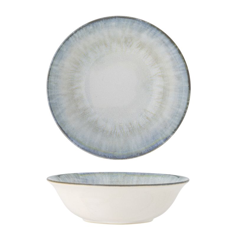 Bloomingville Calen Skål, Blå, Stengods 17 cm 6-pack