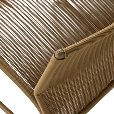 WOOOD WEST Trädgårdsloungestol Honungsgul