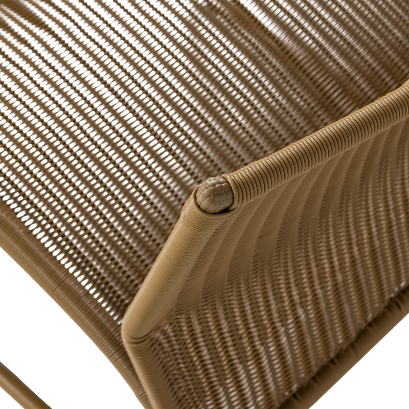 WOOOD WEST Trädgårdsloungestol Honungsgul