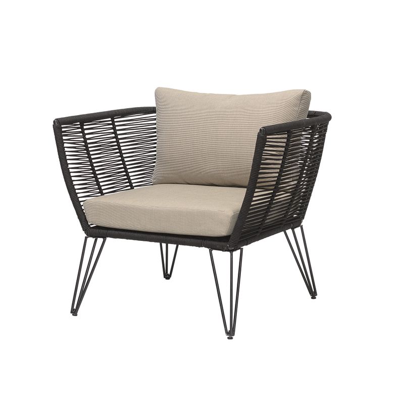 Bloomingville Mundo loungestol, svart metall