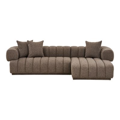 House Nordic Aurora loungesoffa Brun 104/160x293x68 cm