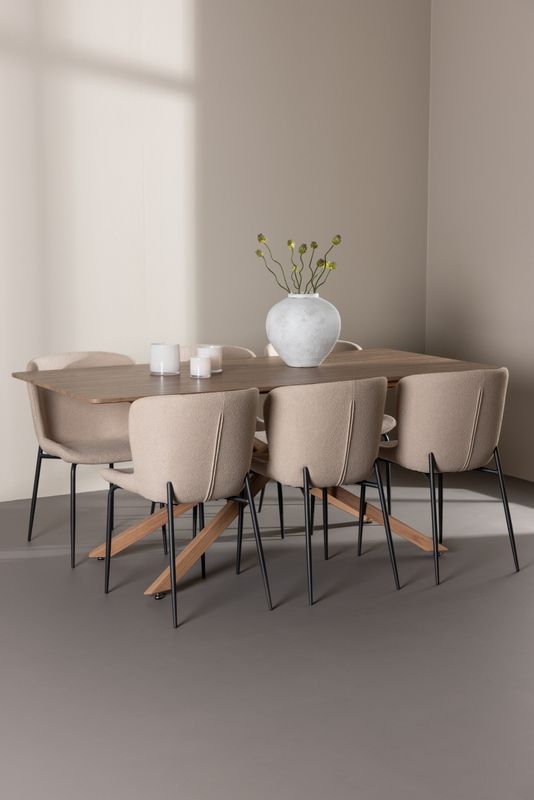 Venture Home Piazza Matbord med Modesto Matstol