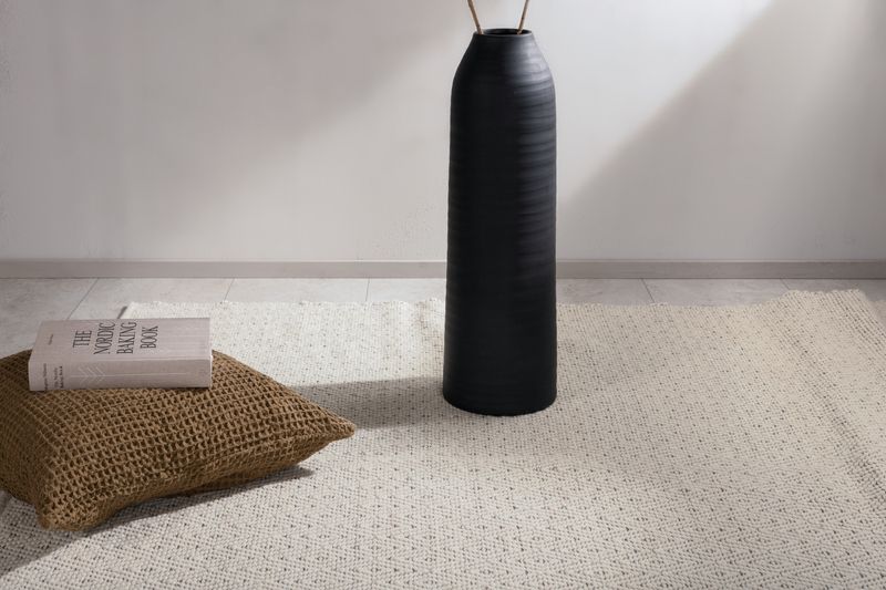 Venture Home Julana Matta - Bohemisk Ullmatta i Beige