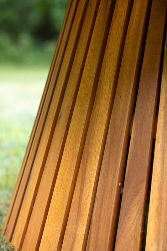 Venture Home Lumpur Runt Matbord i Teak