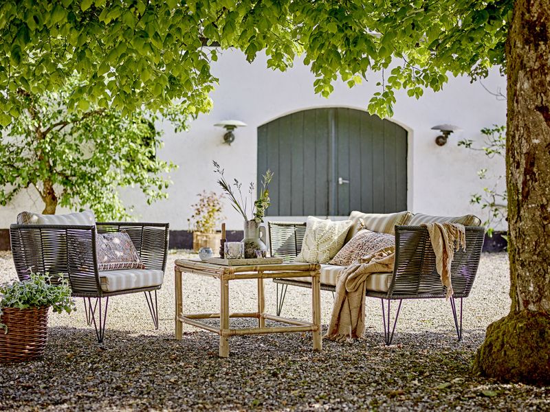 Bloomingville Mundo loungestol, svart metall