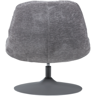 WOOOD Elvi Snurrfåtölj i Ljusgrå Chenille