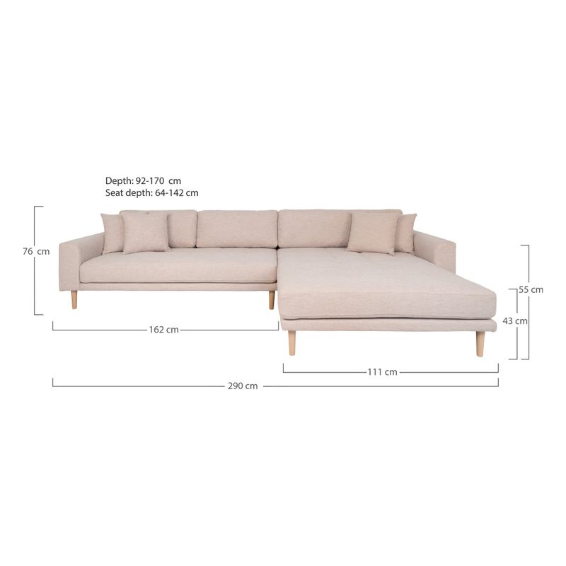 House Nordic Lido Loungesoffa Sand