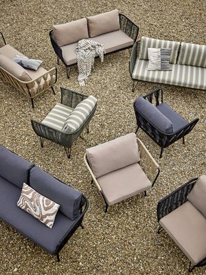 Bloomingville Pavone Soffa, Brun, Metall