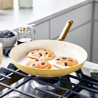 GreenPan Padova stekpanneset 2 delar, gul (20 + 26 cm)