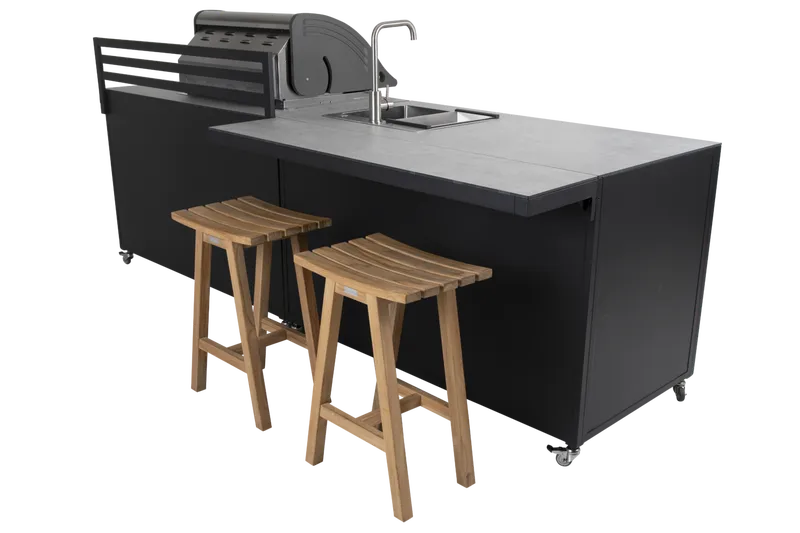 Brafab Fornax Stor Utekök Svart/Teak