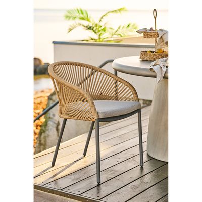 House Nordic Novella Matstol Beige 2 st