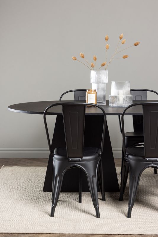 Venture Home Matbord Bootcut Oval med Stolar Tempe