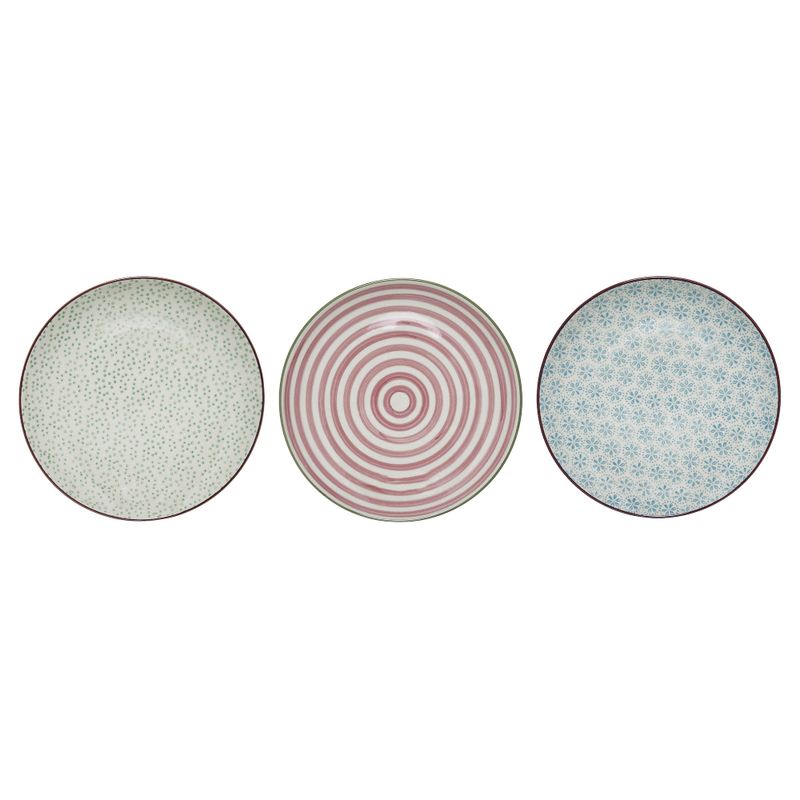 Bloomingville Patrizia Tallrik, Blå, Stengods - 12-pack