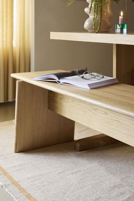 Hübsch Baenk Bänk Naturell 180x44xh48cm