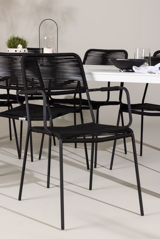 Venture Home Break Rektangulär Matgrupp med Lindos Stolar