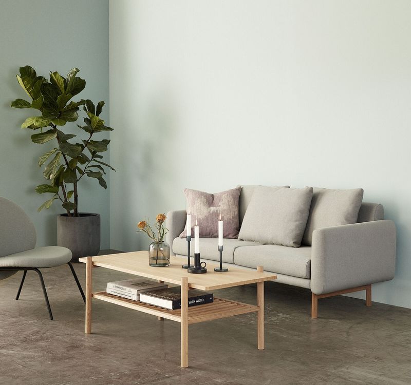 Hübsch Acorn Soffbord Natur 120x57xh46cm