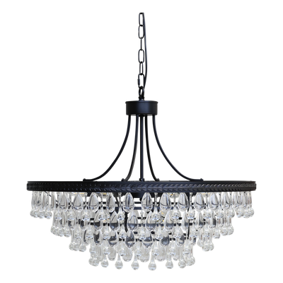 Chiq Antique Versailles Ljuskrona med droppformade glasprismor