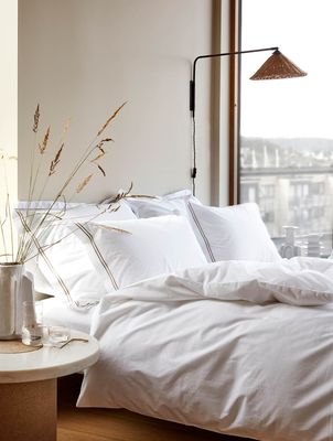 Høie Paris påslakanset vit 220x220 cm 3 delar