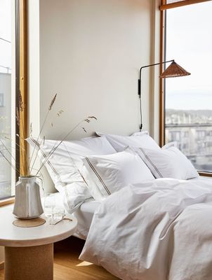 Høie Paris påslakanset vit 150x210 cm 2 delar