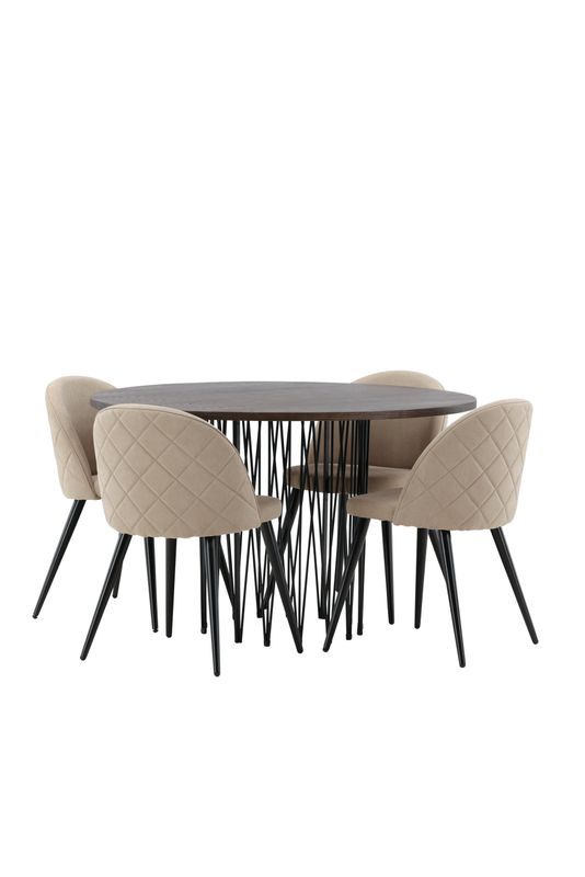 Venture Home Stone Rund Matgrupp