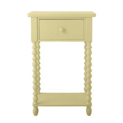 Bloomingville Salino Sidobord, Gul, Gran, L45xH70xW32 cm