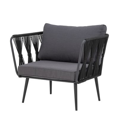 Bloomingville Pavone Loungestol, Svart Metall